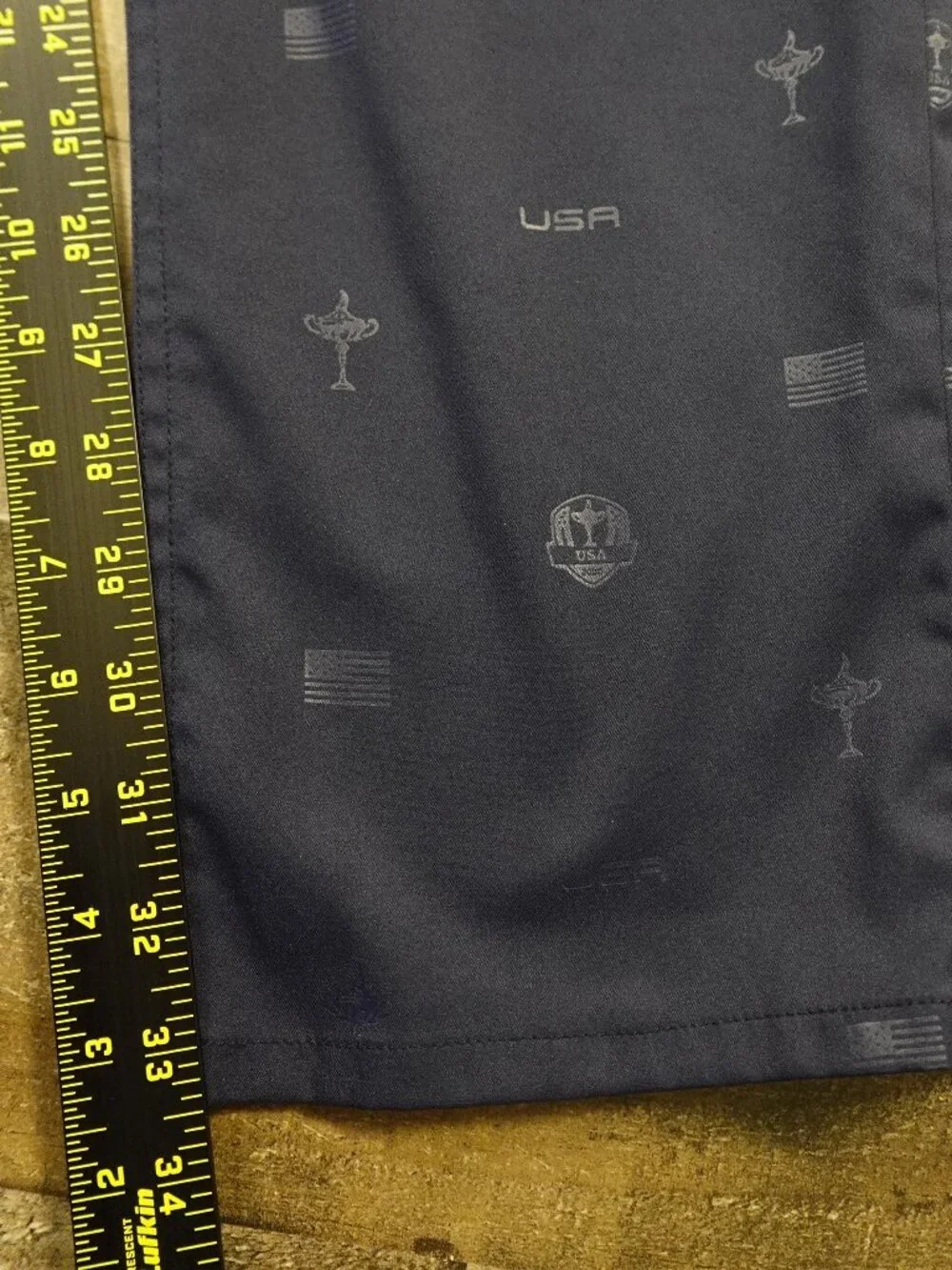 RLX Ralph Lauren USA Ryder Cup Pants Men’s 36x34 Navy Flag‎ Golf